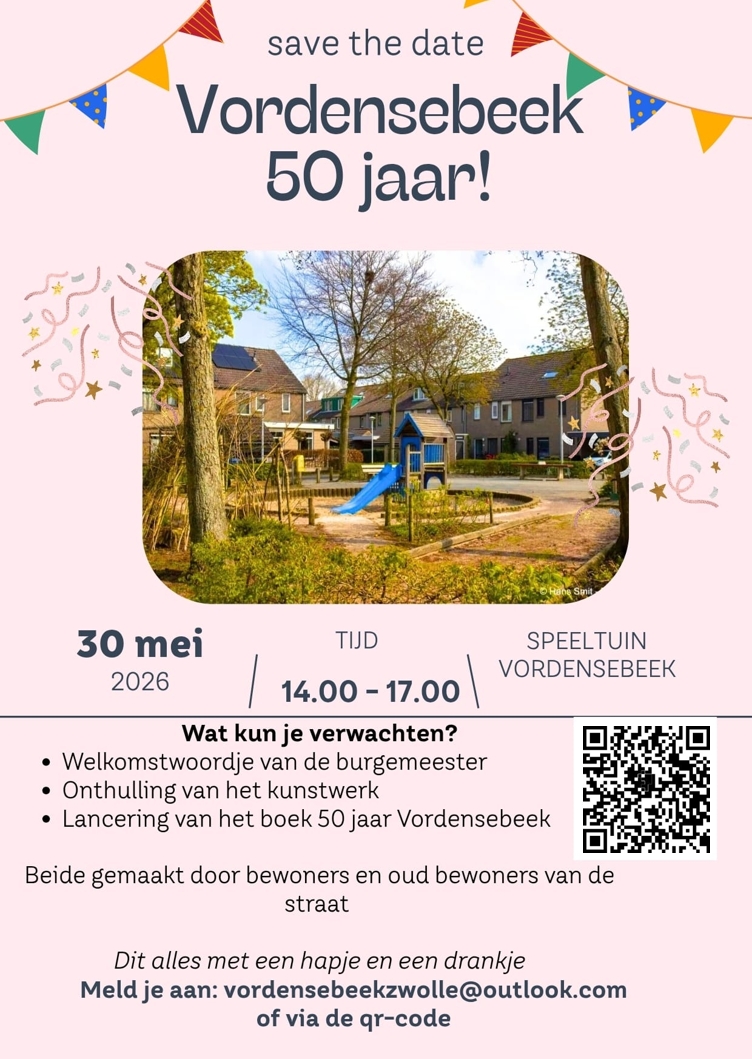 Vordensebeek 50 jaar: save the date!